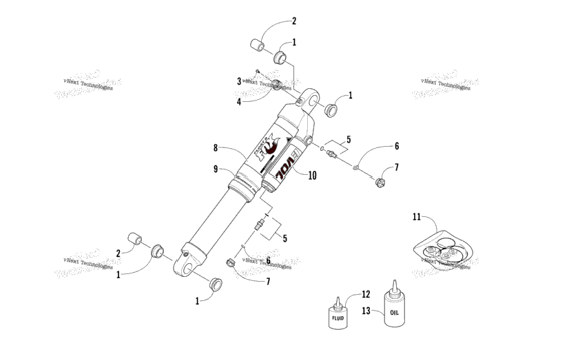 Rear Suspension Rear Arm Shock Absorber