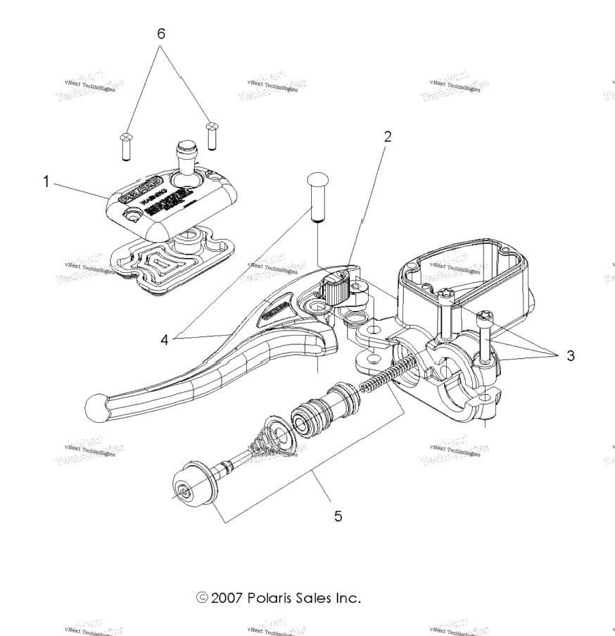 Brakes, Front Brake Lever & Master Cylinder