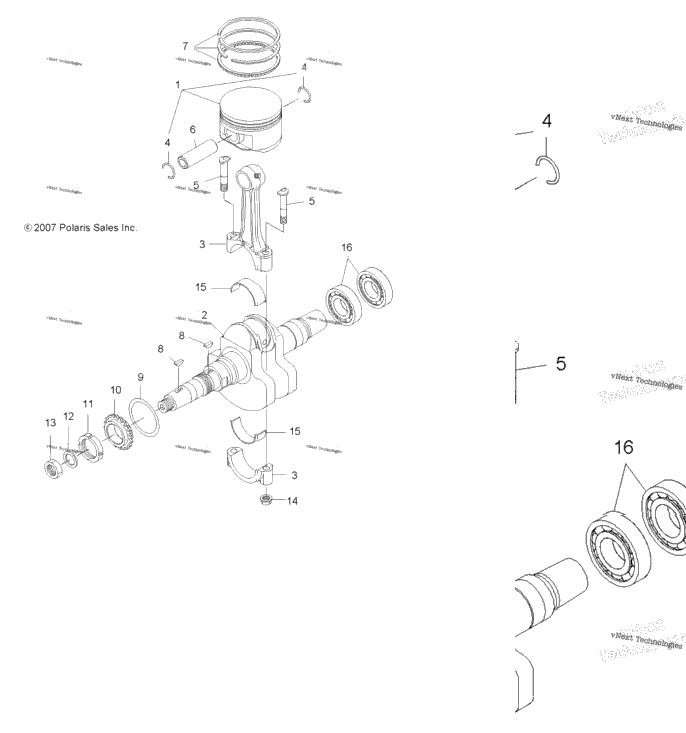 Engine, Crankshaft & Piston