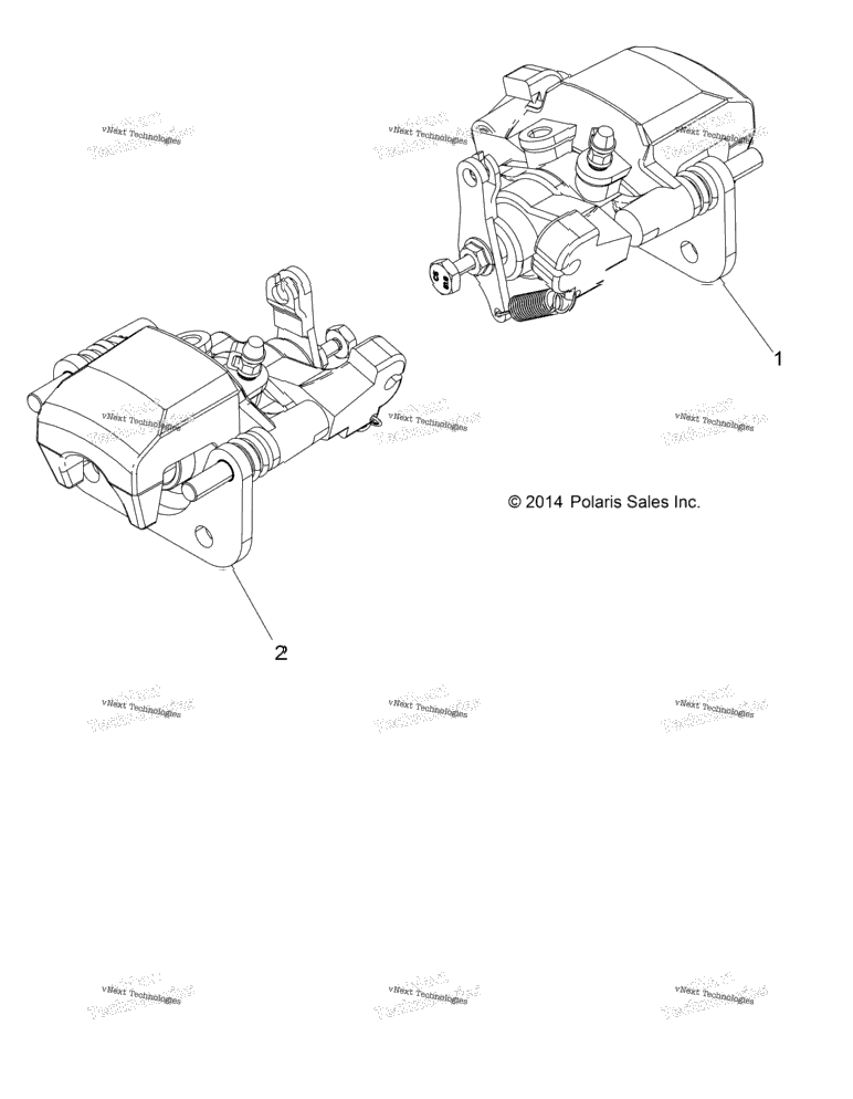 Brakes, Caliper, Rear