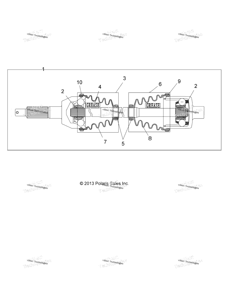 Drive Train, Rear Drive Shaft, 1333335