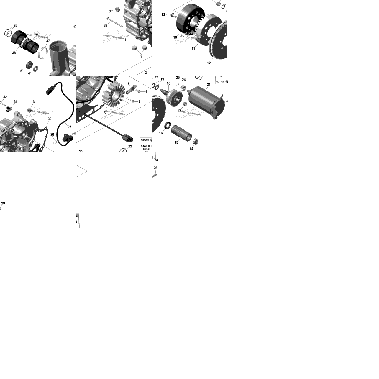 Engine - Magneto And Electric Starter