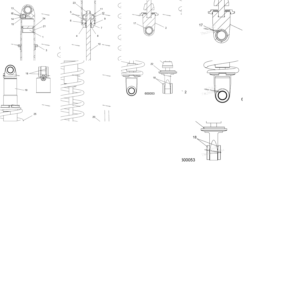 Suspension, Shock, Rear Track (600053)