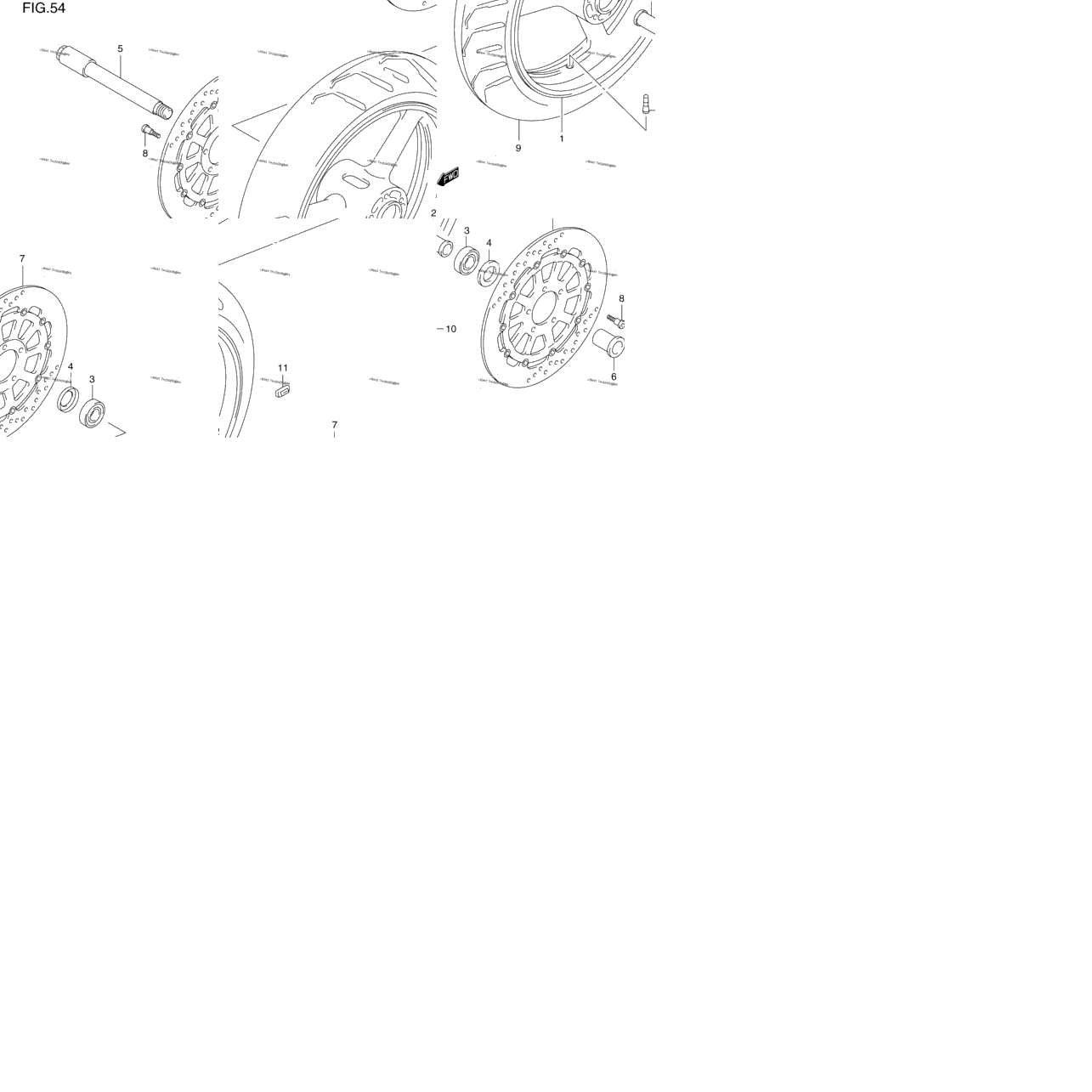 Front Wheel (Model V/W/X)