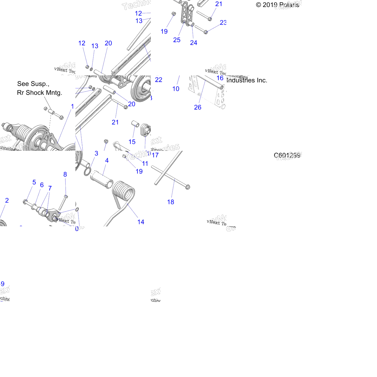 Suspension, Torque Arm, Rear
