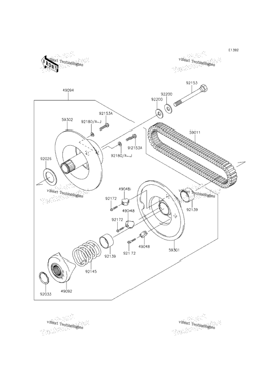 Driven Converter/Drive Belt
