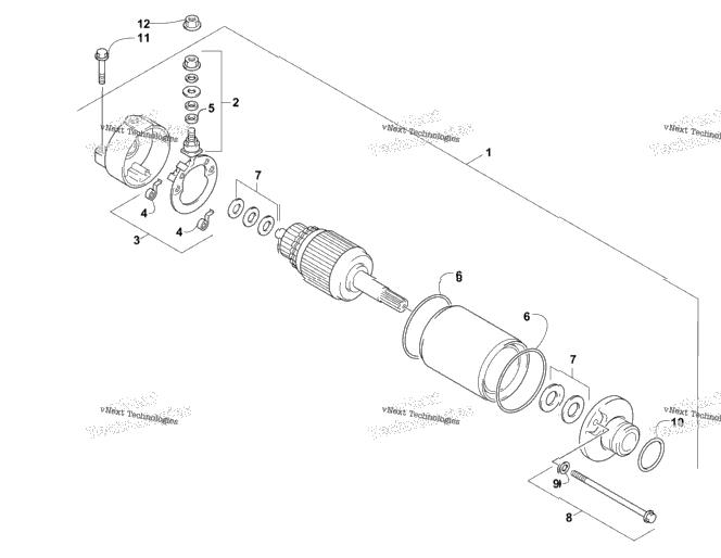 Starter Motor Assembly