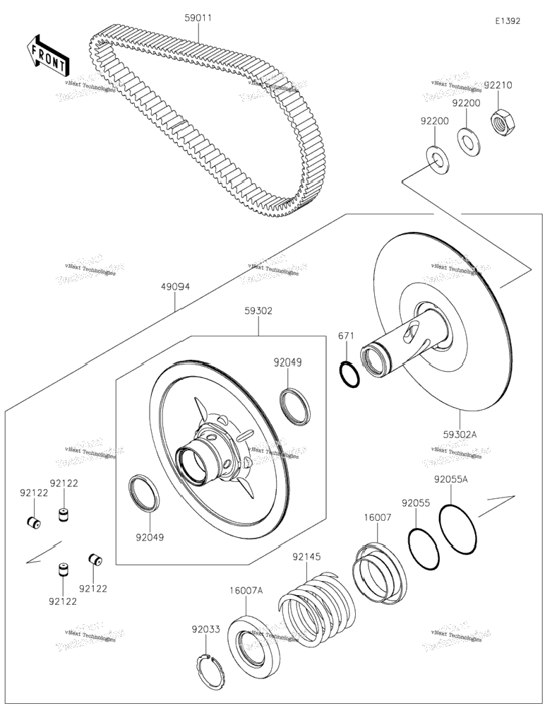 Driven Converter/Drive Belt