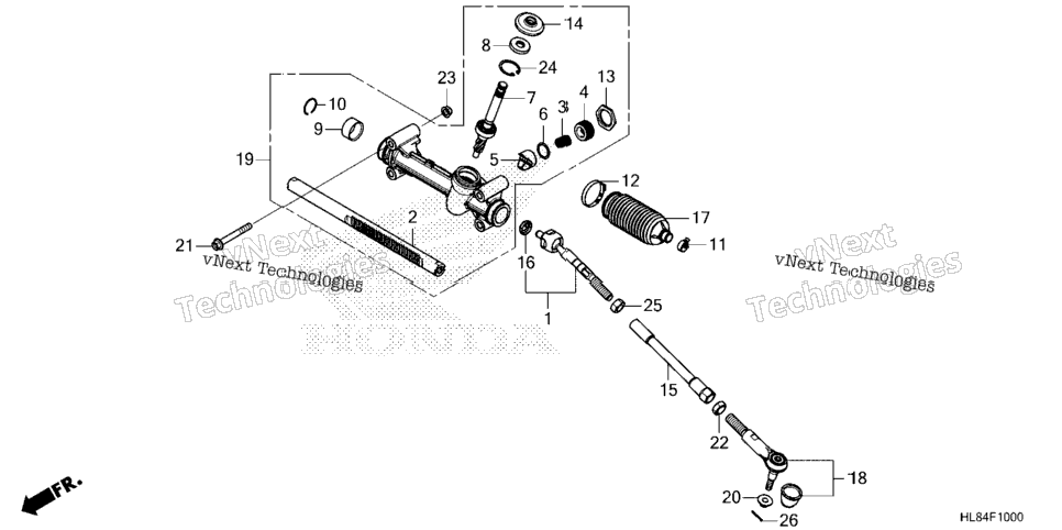 Steering Gear Box@Tie Rod