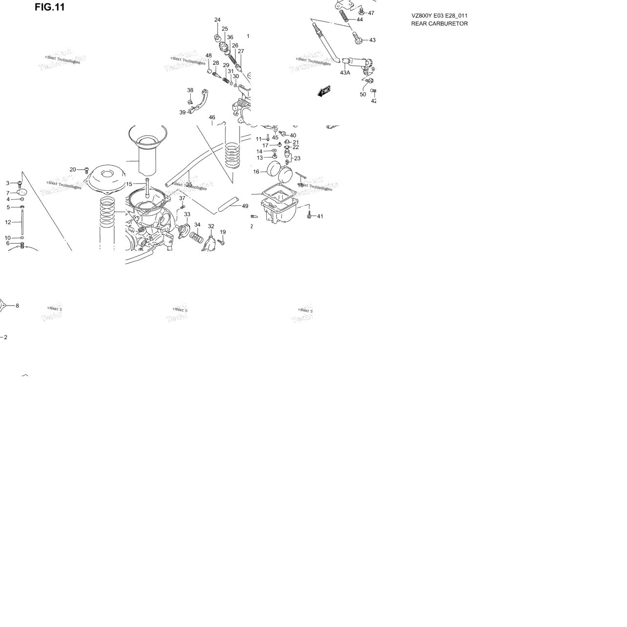 Rear Carburetor