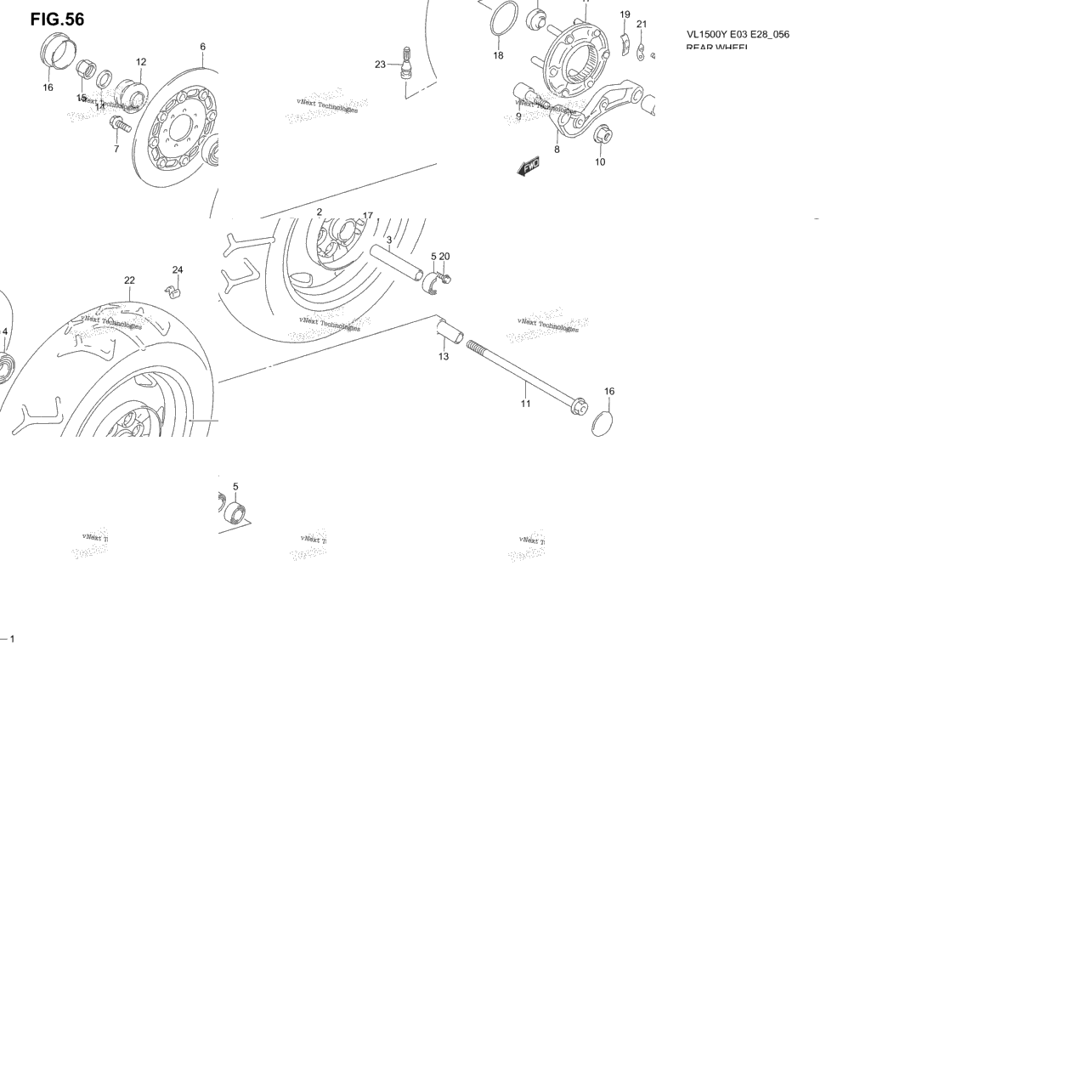 Rear Wheel (Model W/X)