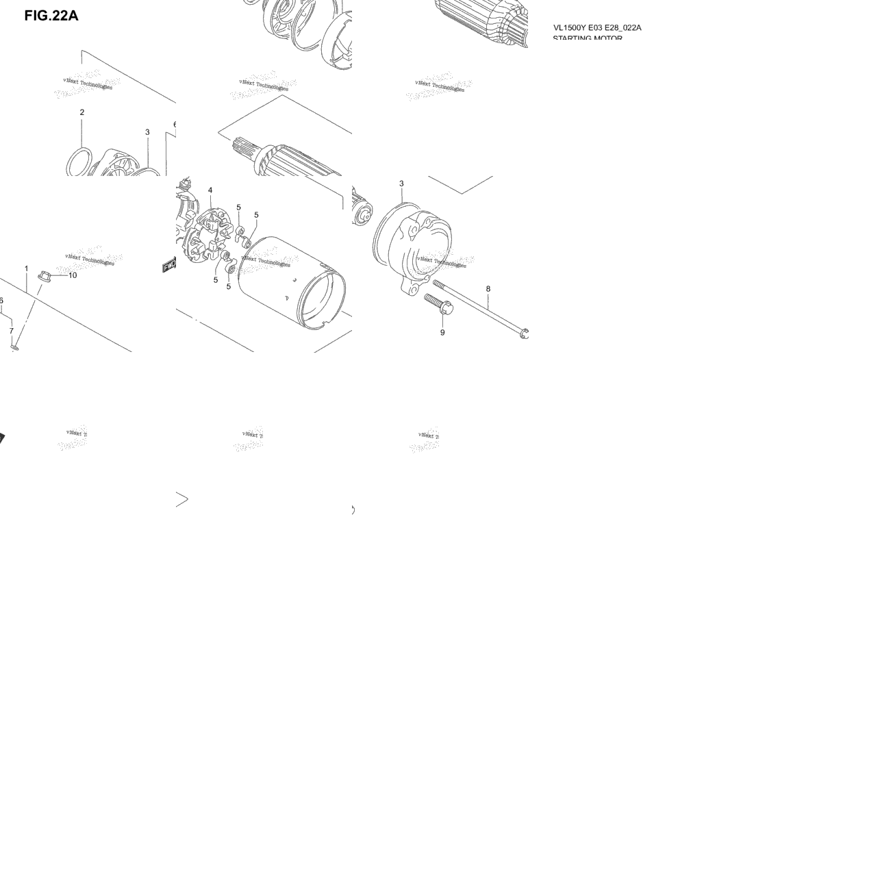 Starting Motor (Model K3/K4)