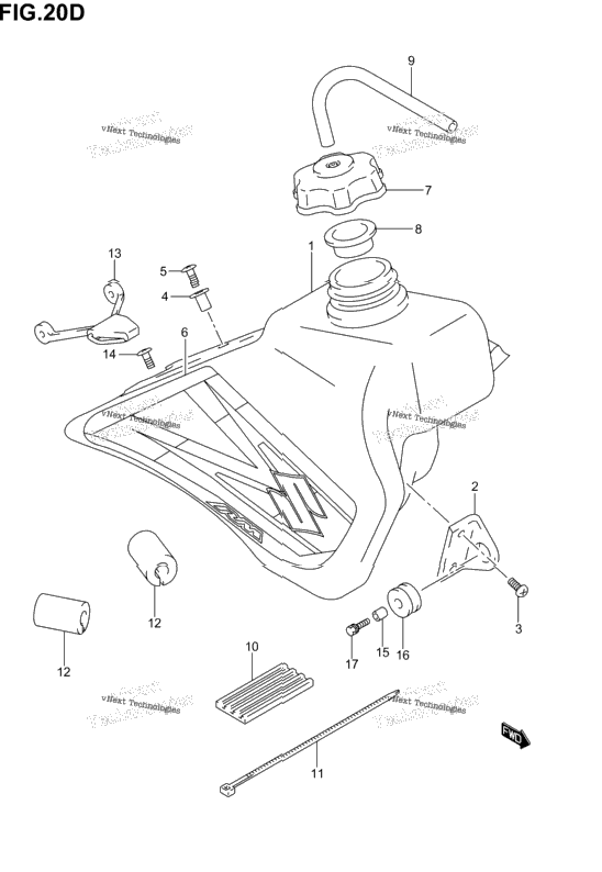 Fuel Tank (Model K6)