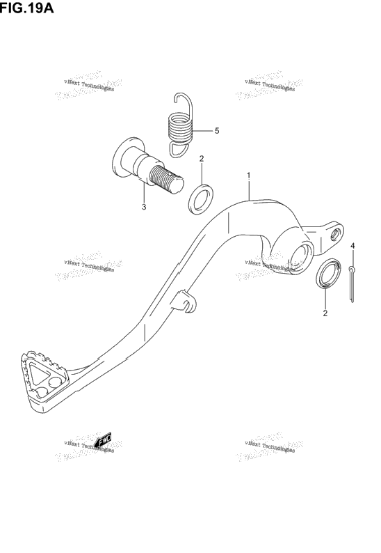Rear Brake (Model K5/K6)