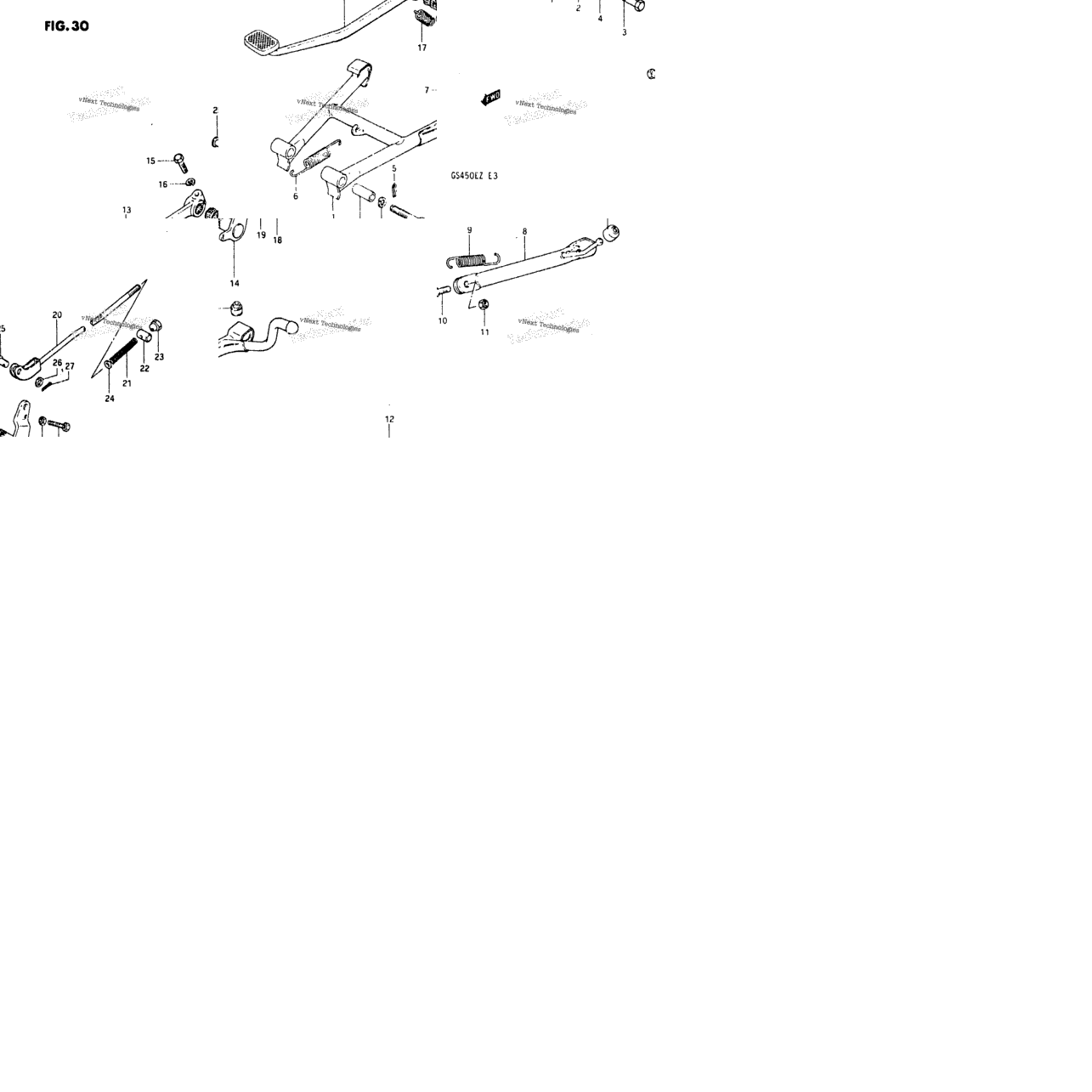 Stand - Rear Brake