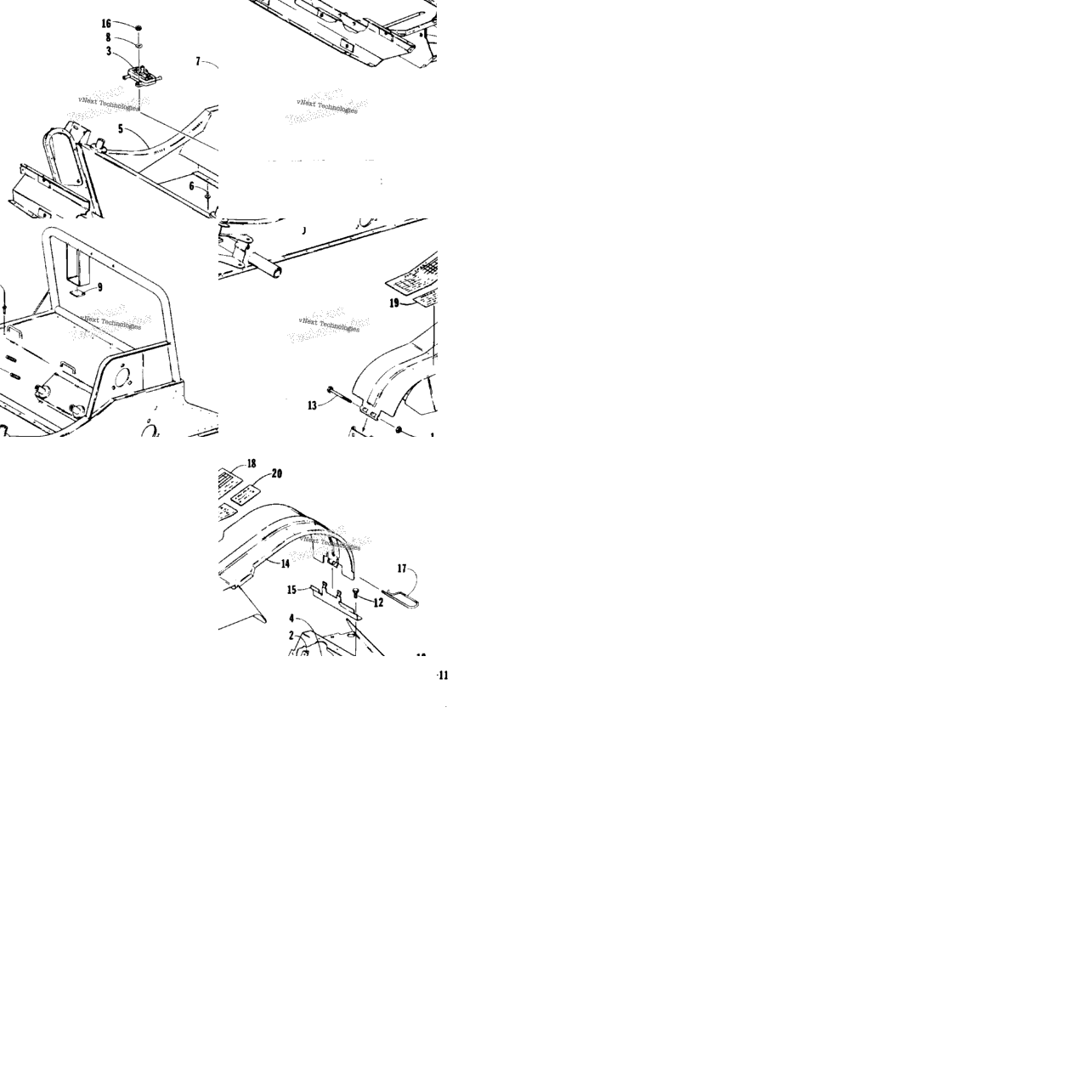 Front Frame And Footrest Assembly