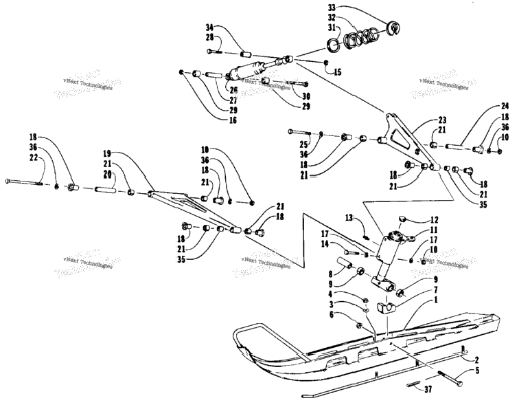 Ski And Front Suspension
