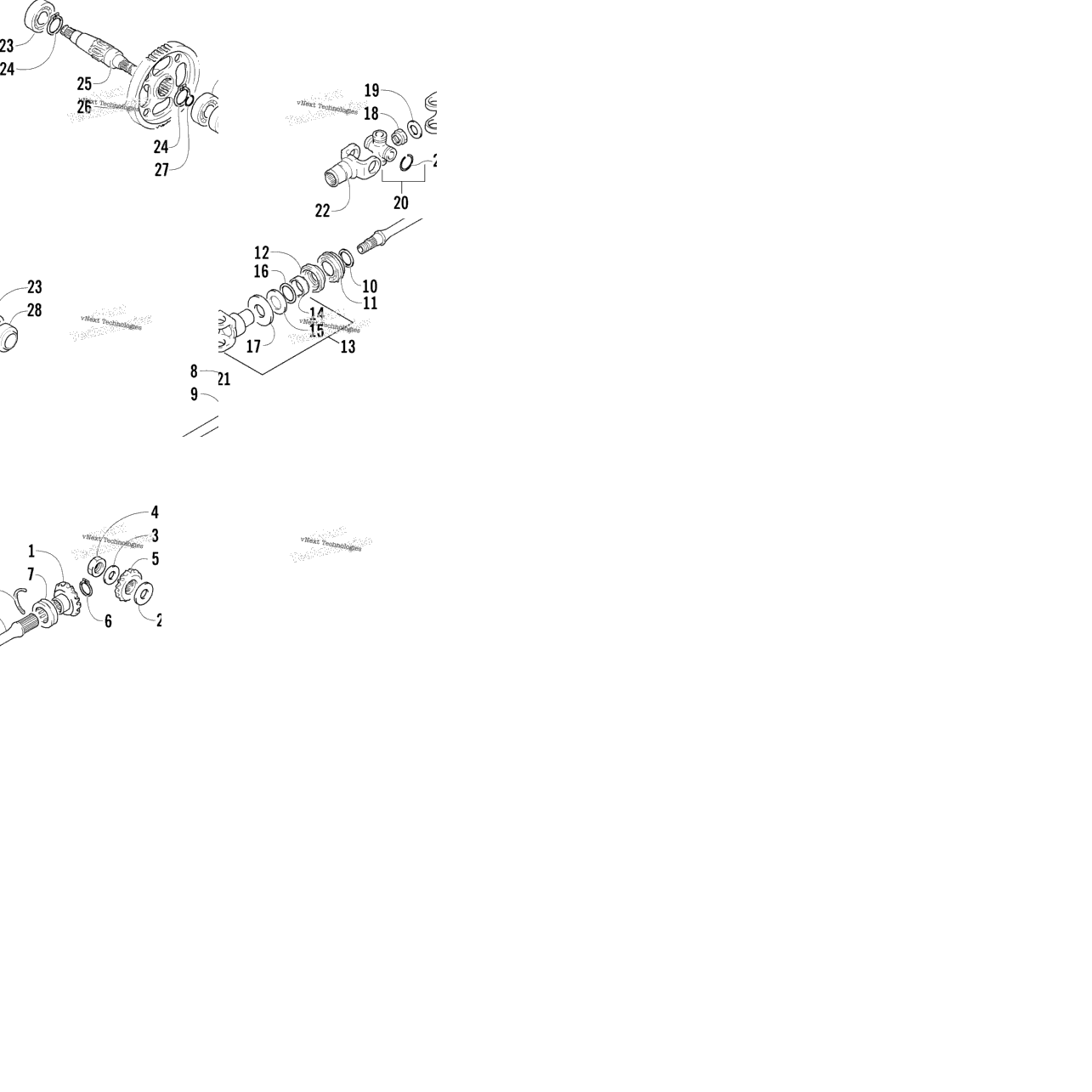 Secondary Gear/Output Shaft Assembly