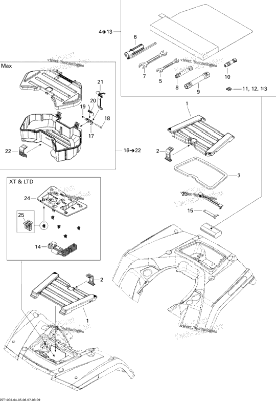 Front And Rear Trays