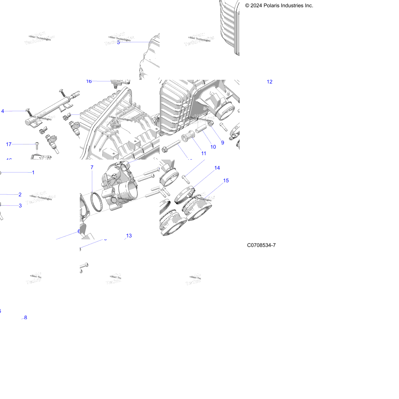 Engine, Intake Manifold, Throttle Body, Fuel Rail