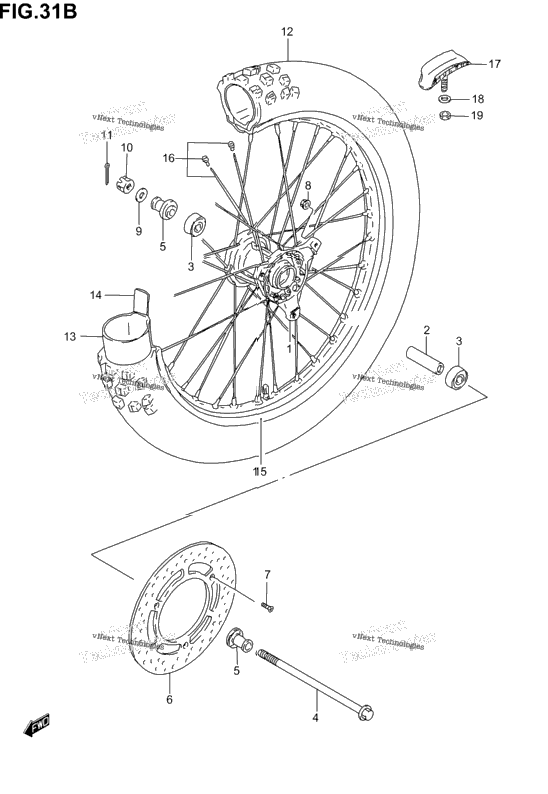 Front Wheel (Rm85lk3/Lk4)
