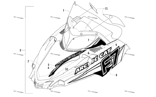 Hood And Windshield Assembly