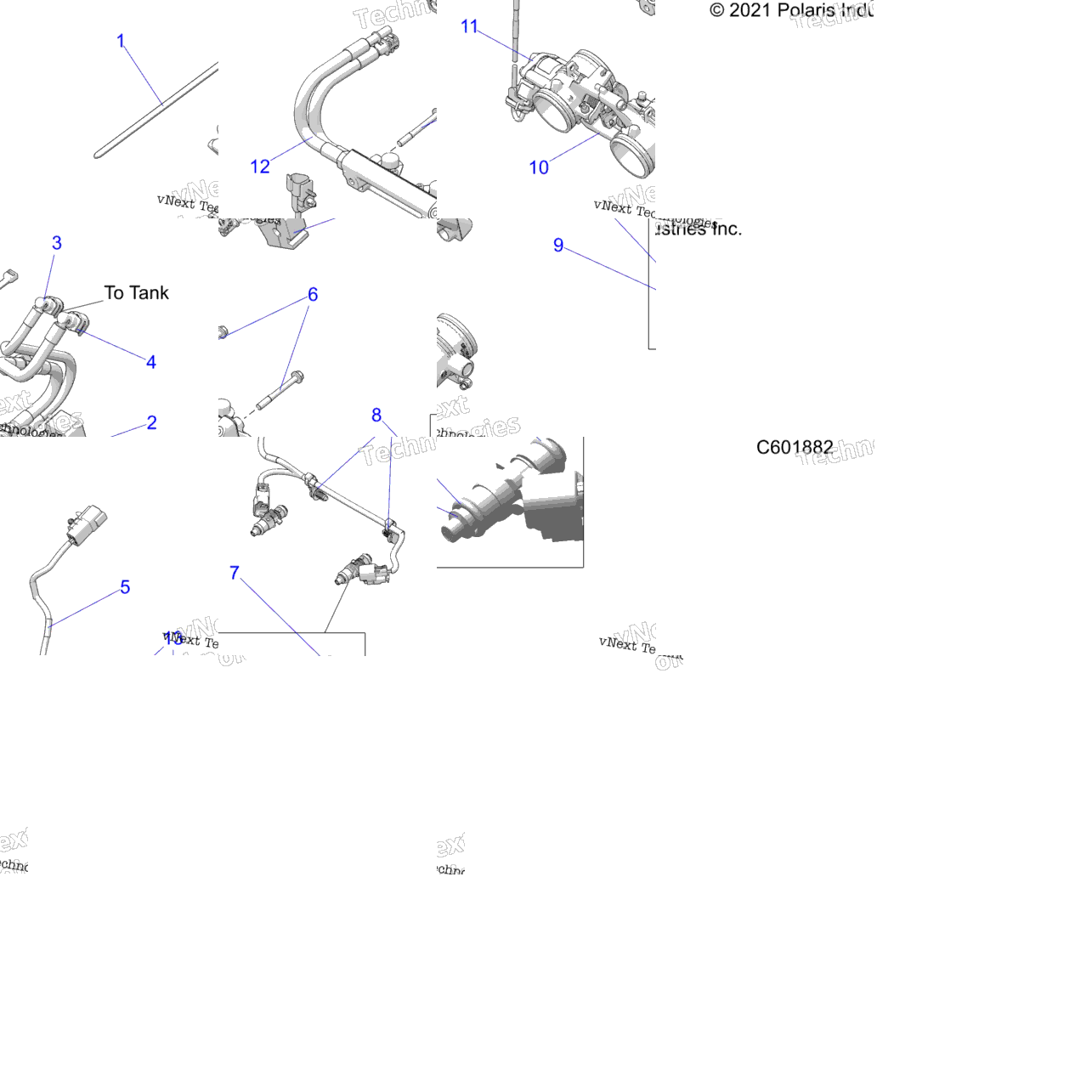 Fuel System, Rail, Lines & Throttle Body