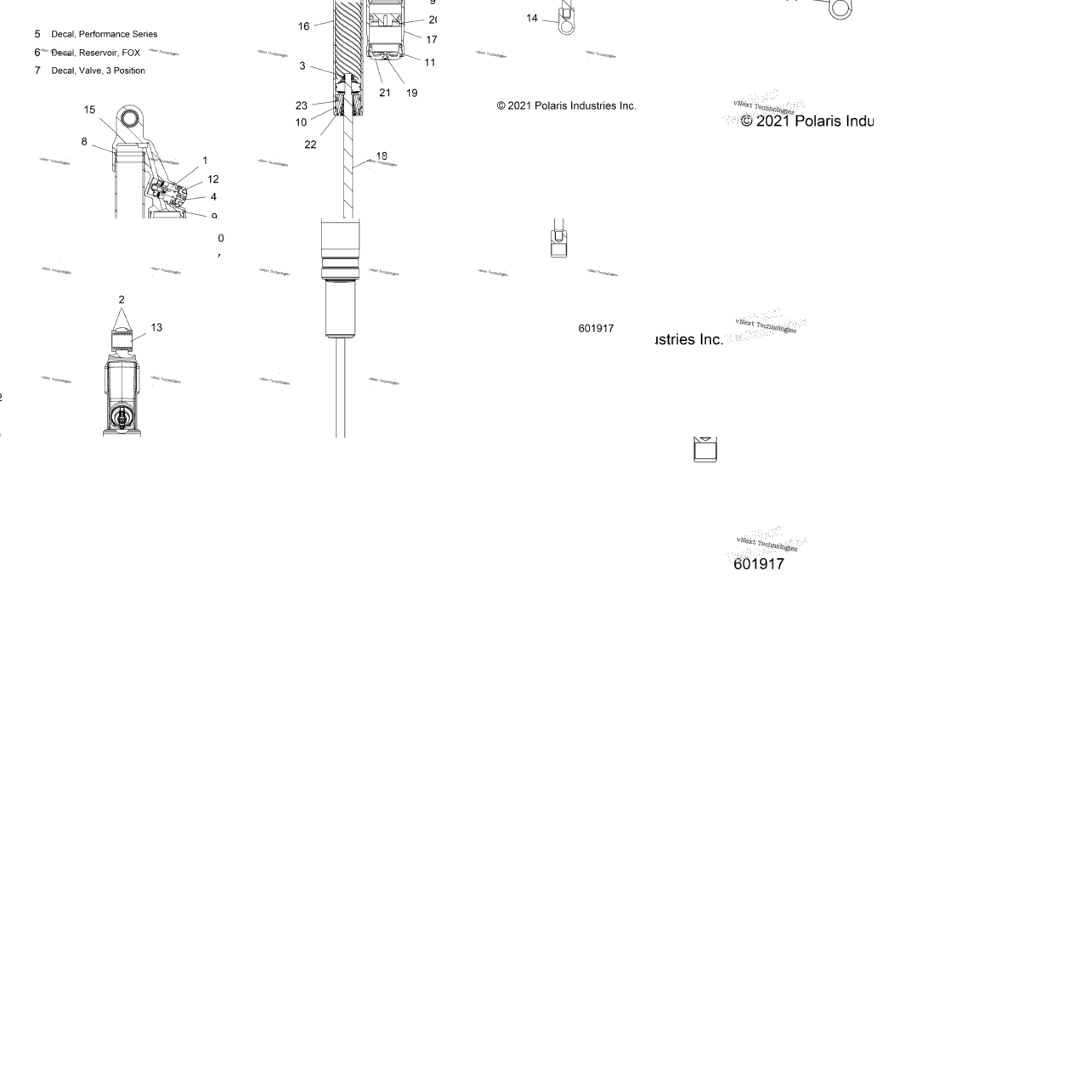 Suspension, Shock, Rear Track (601917)