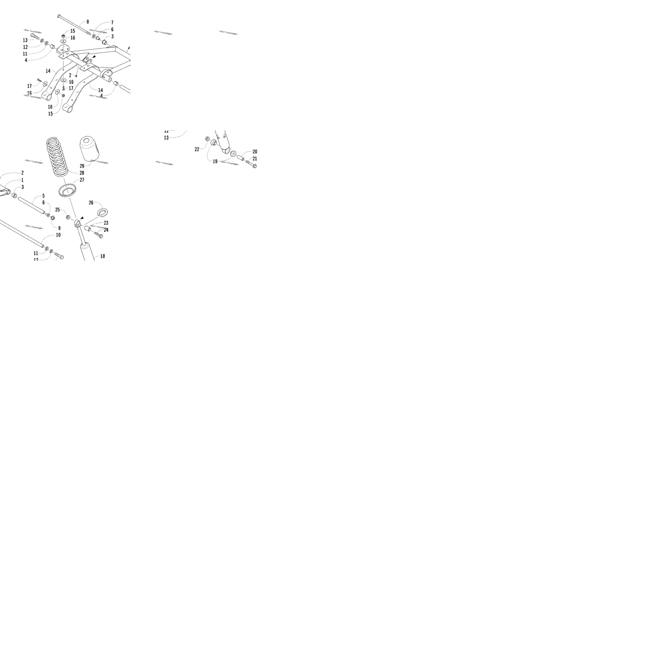 Rear Suspension Front Arm Assembly