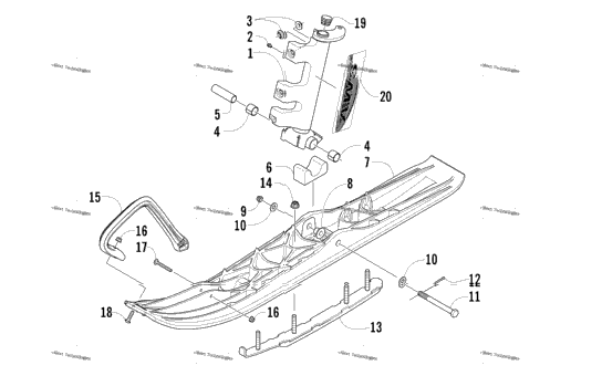 Ski And Spindle Assembly