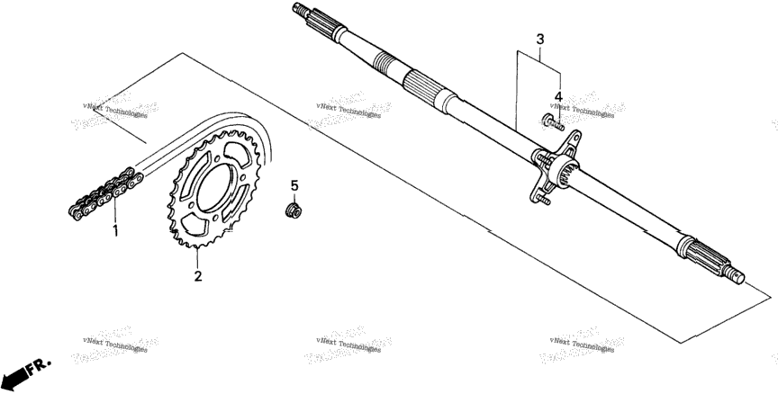 Rear Wheel Axle