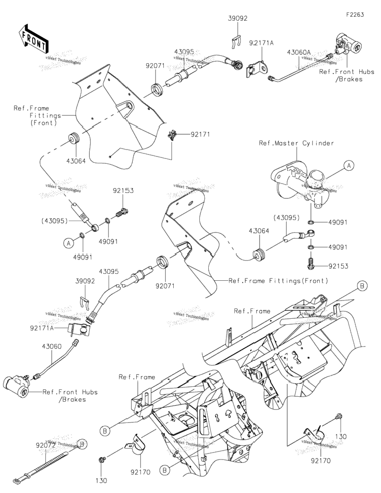 Front Brake Piping