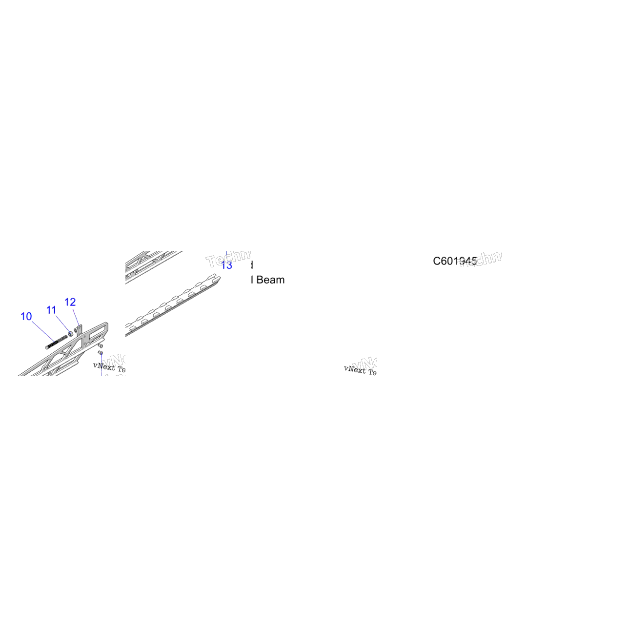 Suspension, Rail Beam Asm, Lh/Rh, 2.75" Track Option
