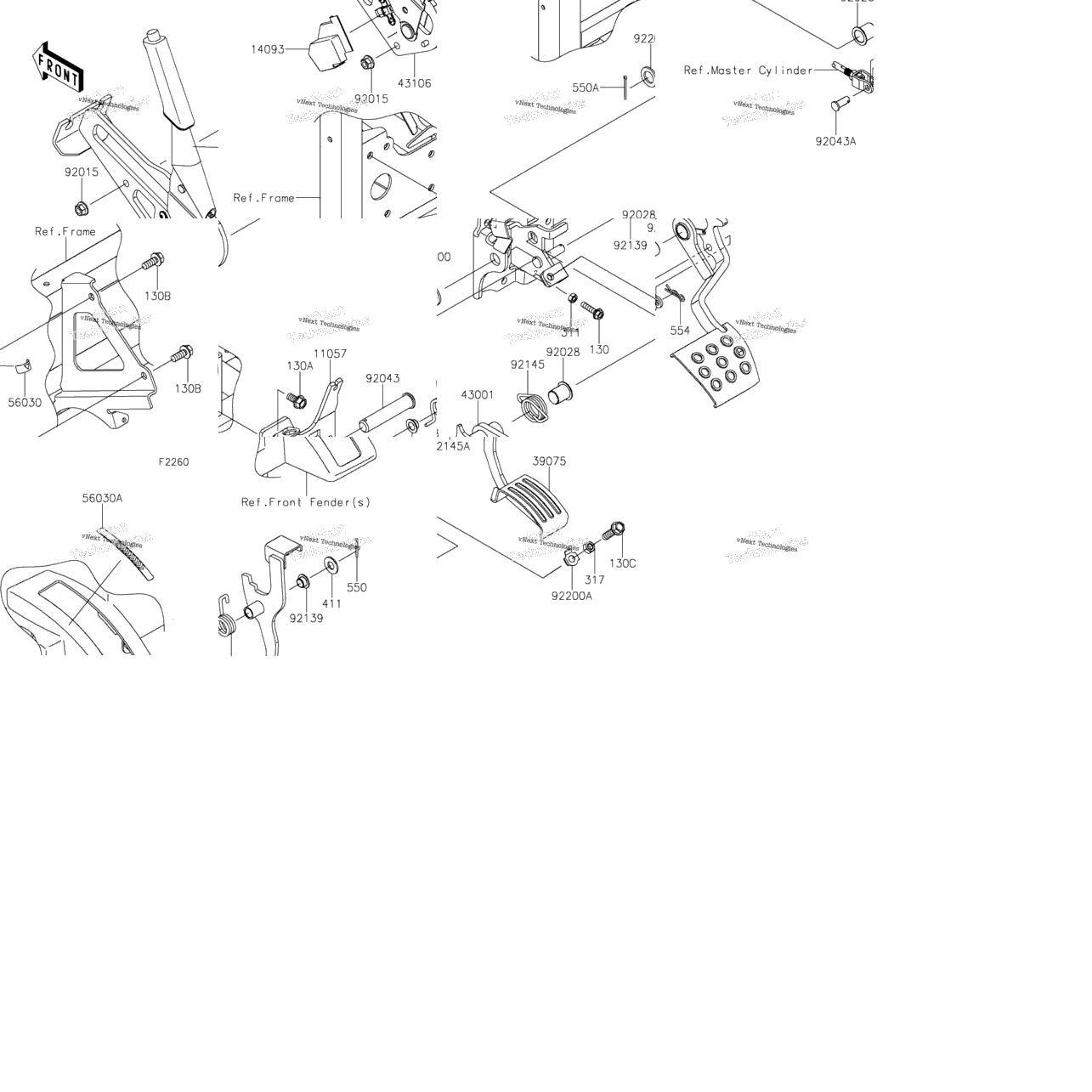 Brake Pedal/Throttle Lever
