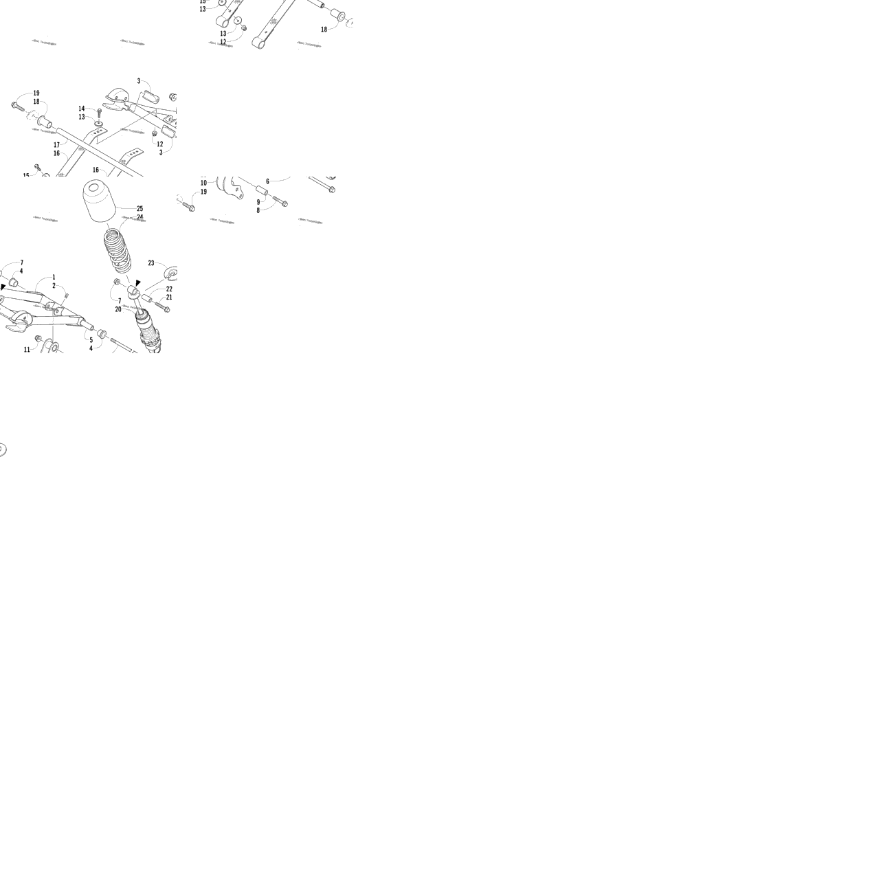 Rear Suspension Front Arm Assembly