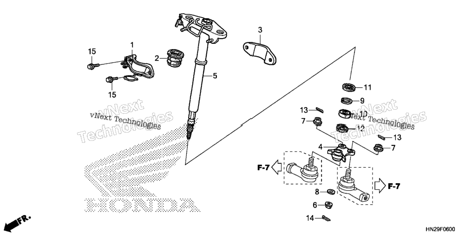 Steering Shaft (Trx500fa)