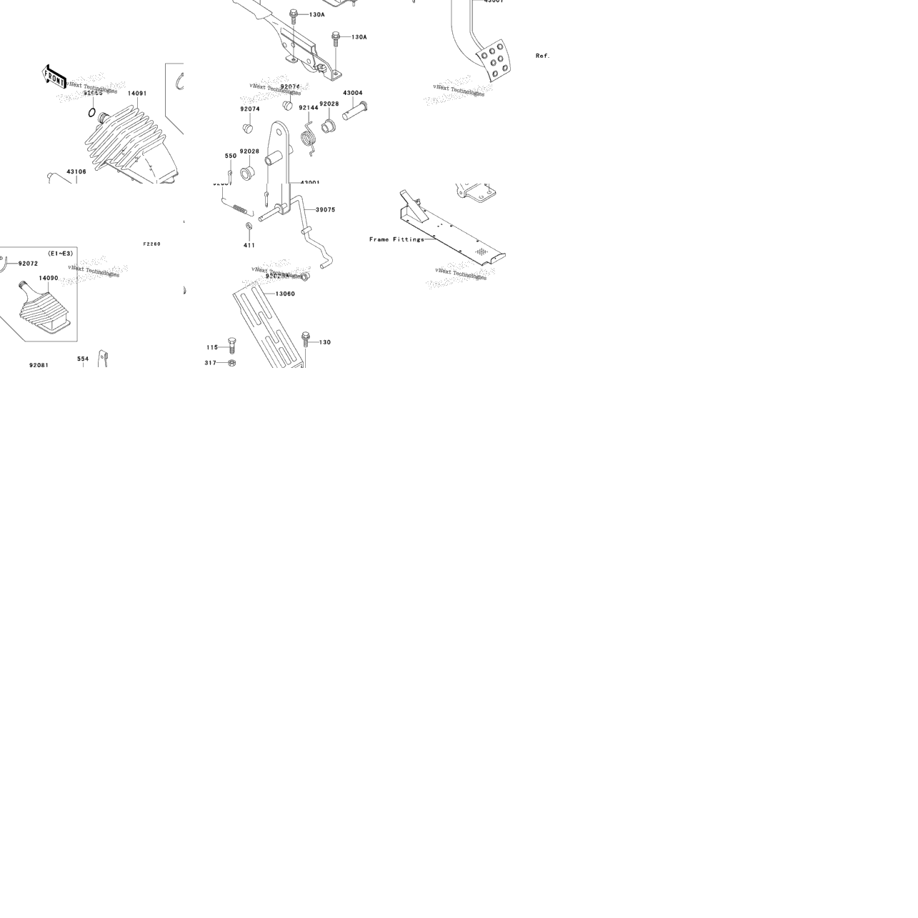 Brake Pedal/Throttle Lever