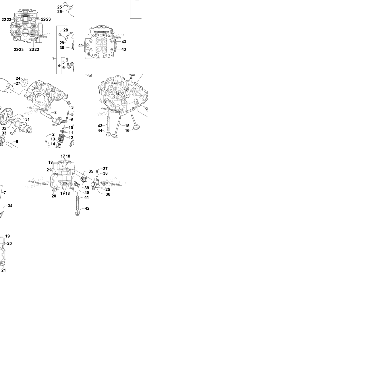 Cylinder Head And Camshaft/Valve Assembly