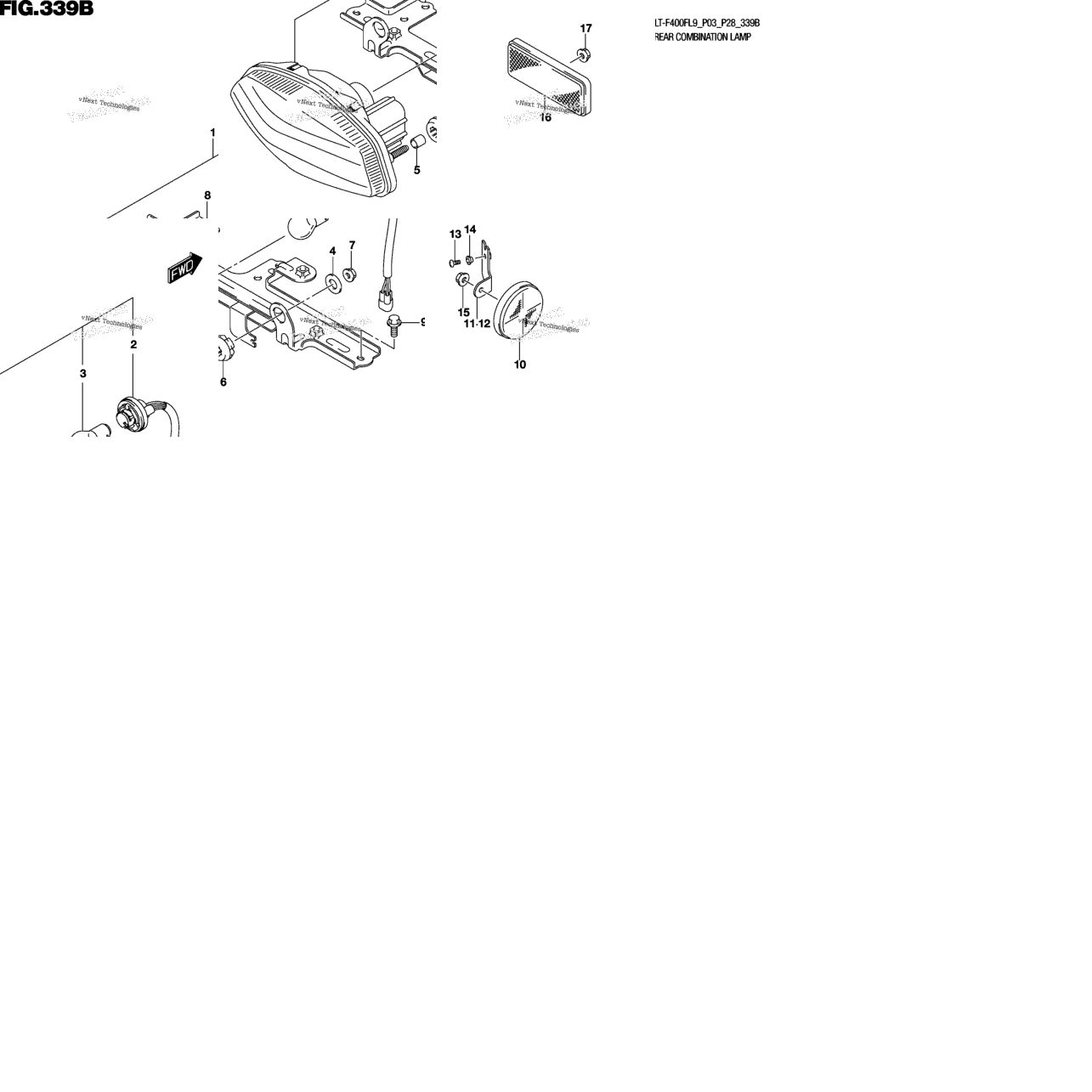 Rear Combination Lamp (Lt-F400fl9 P28)