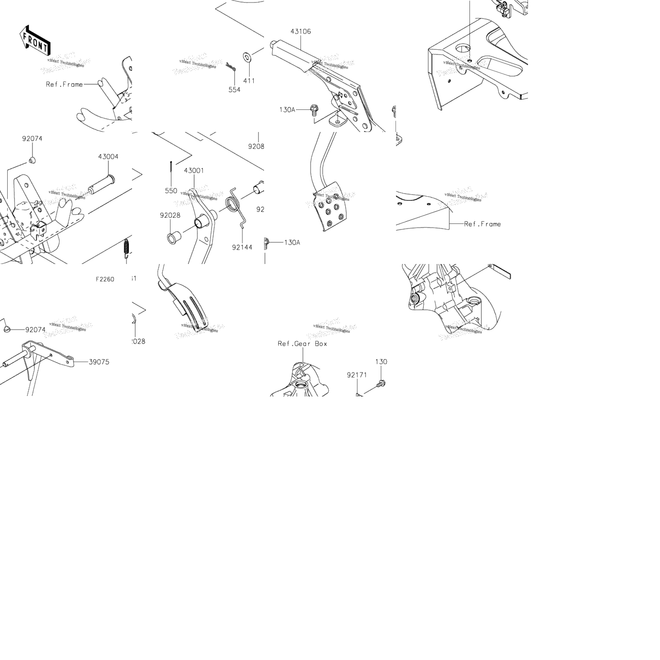 Brake Pedal/Throttle Lever