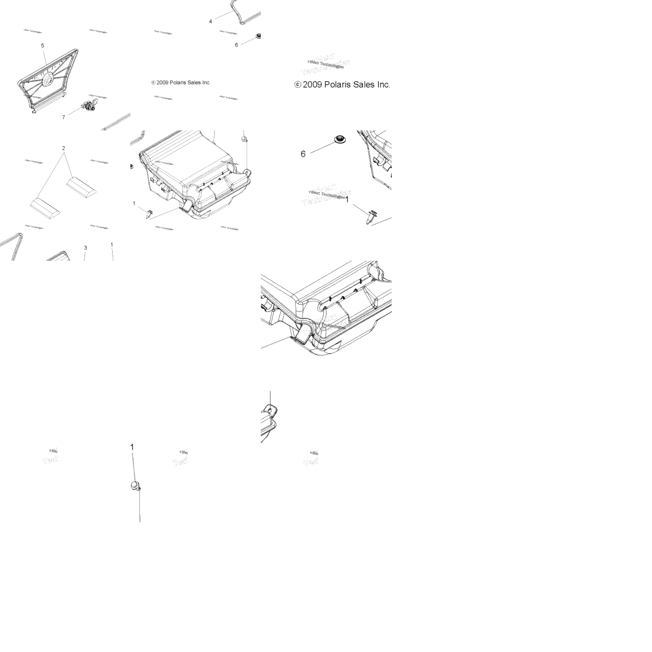 Body, Storage Box, Rear