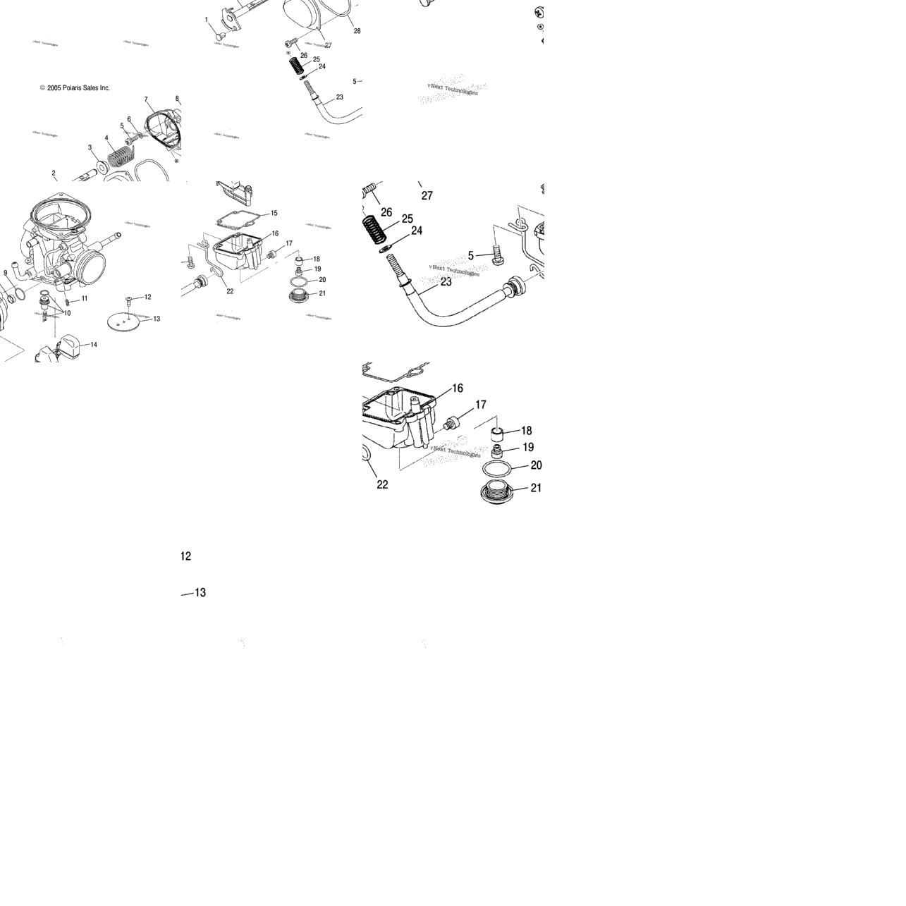 Engine, Carburetor, Lower