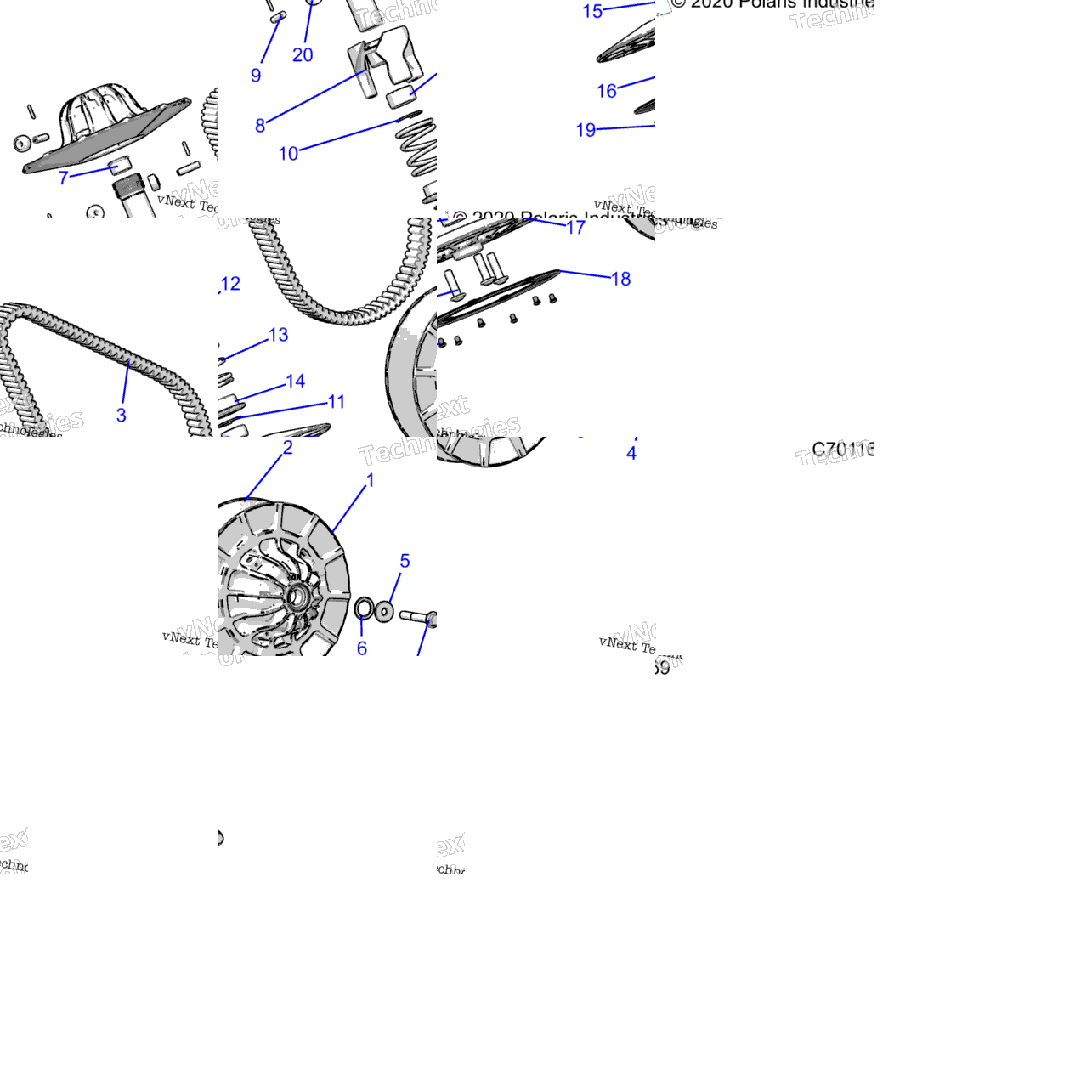 Drive Train, Secondary Clutch
