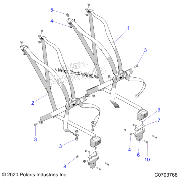 Body, Seat Belt Mounting, Premium/Deluxe