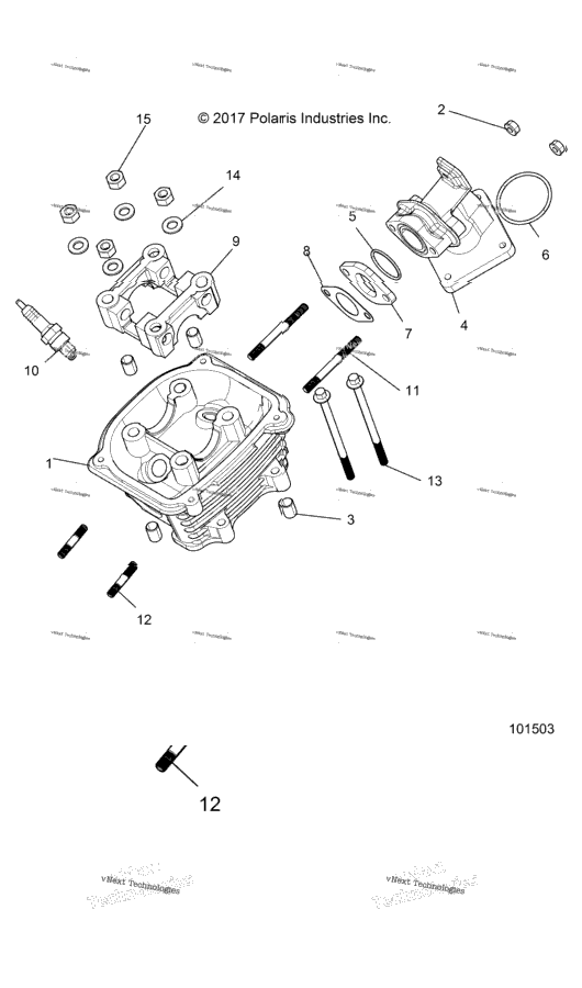 Engine, Cylinder Head Asm