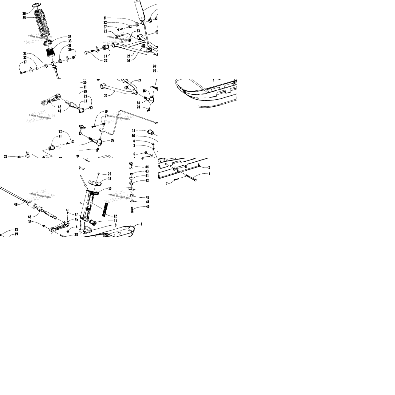 Ski And Front Suspension