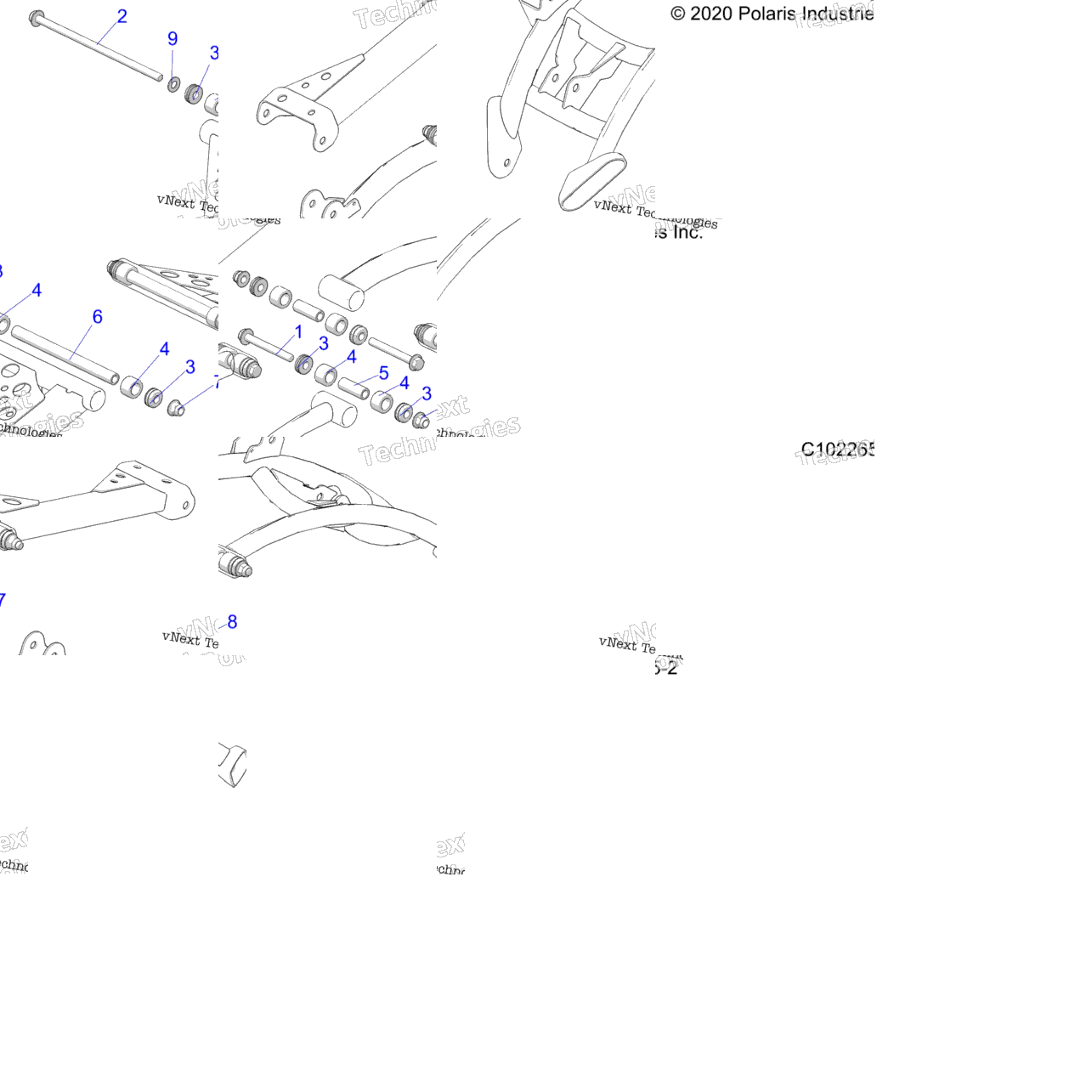 Suspension, Rear Control Arm, Mounting