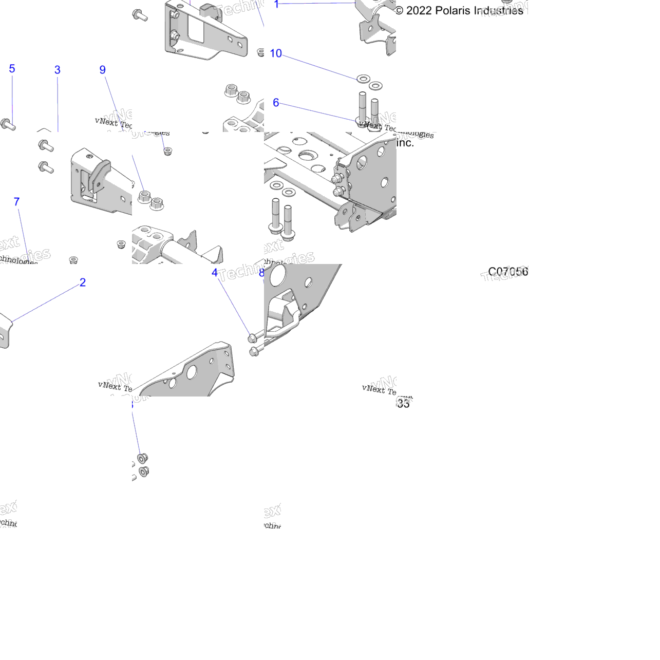 Chassis, Mounting, Front Gearcase