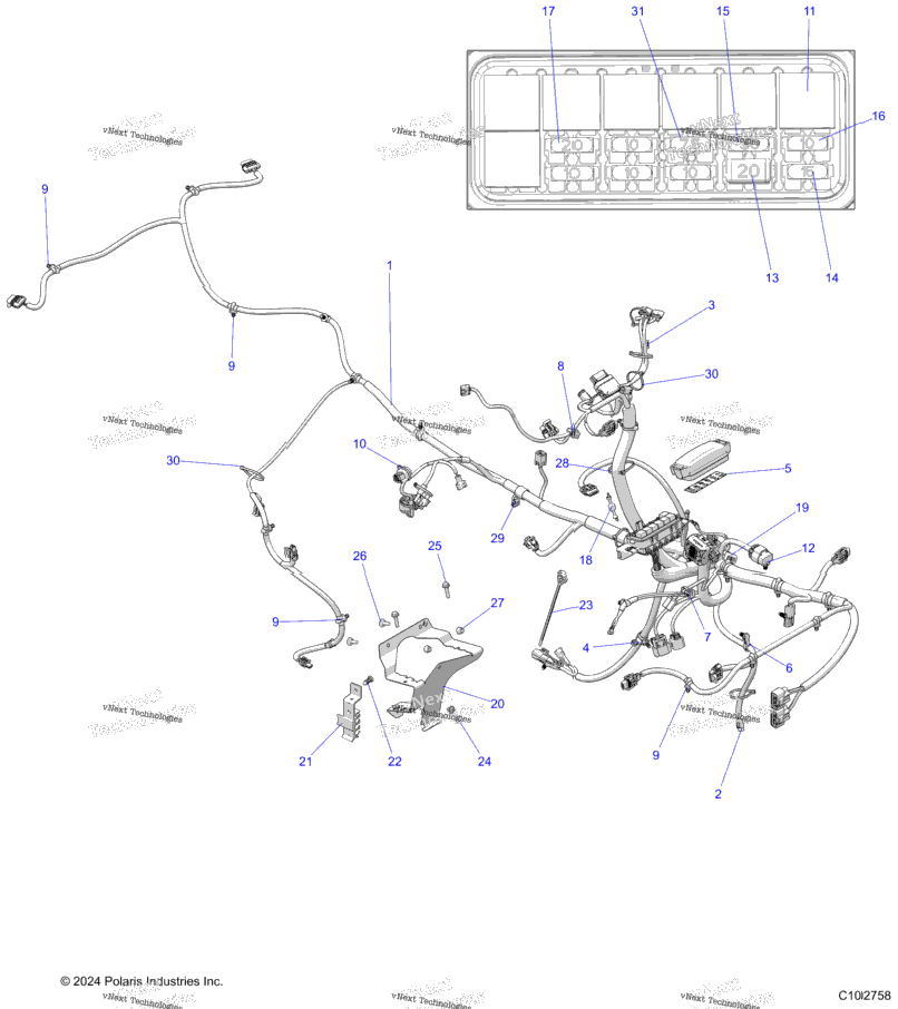 Electrical, Main Wire Harness A21shy57al