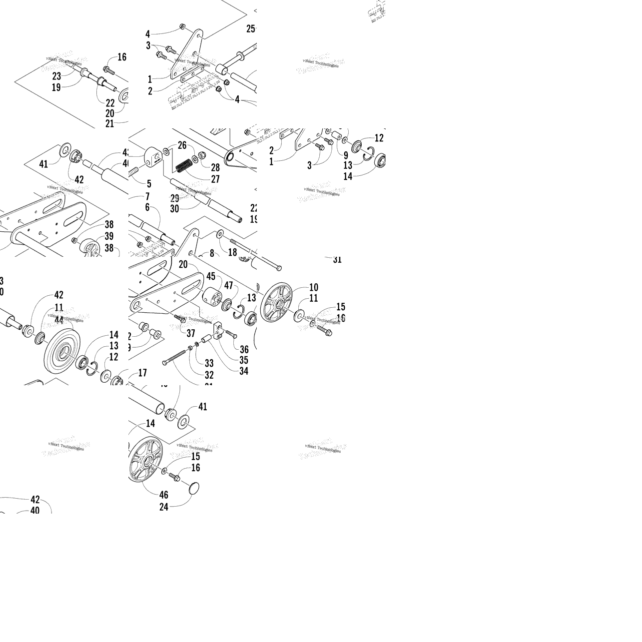 Articulating Skid Frame Assembly